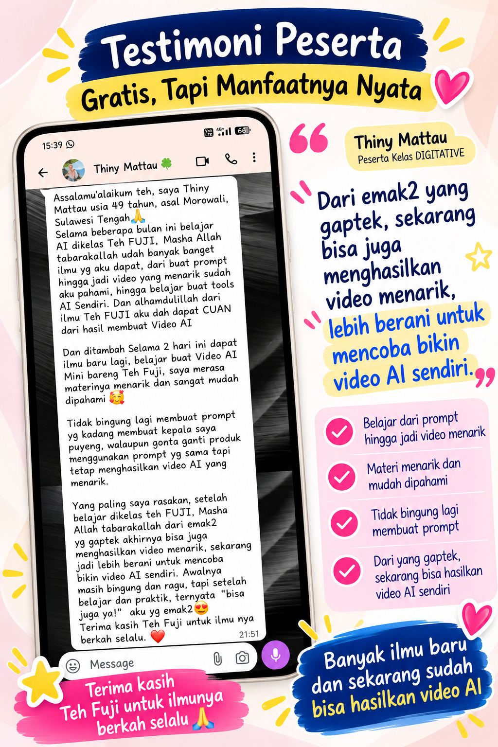 Testimoni peserta AI DIGITATIVE